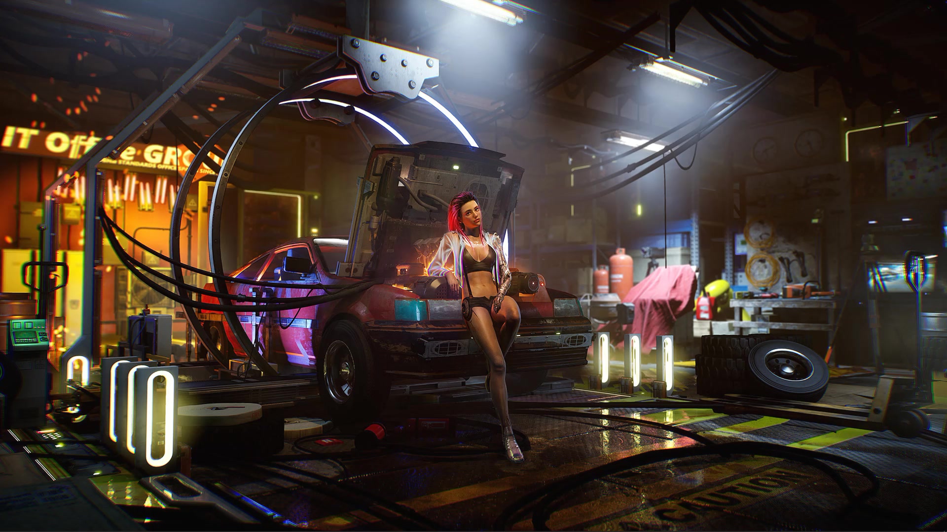 Cyberpunk 2077 Garage Live Wallpaper