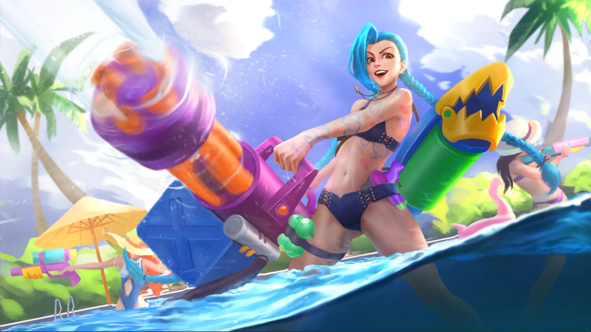 Pool Party Jinx Live Wallpaper