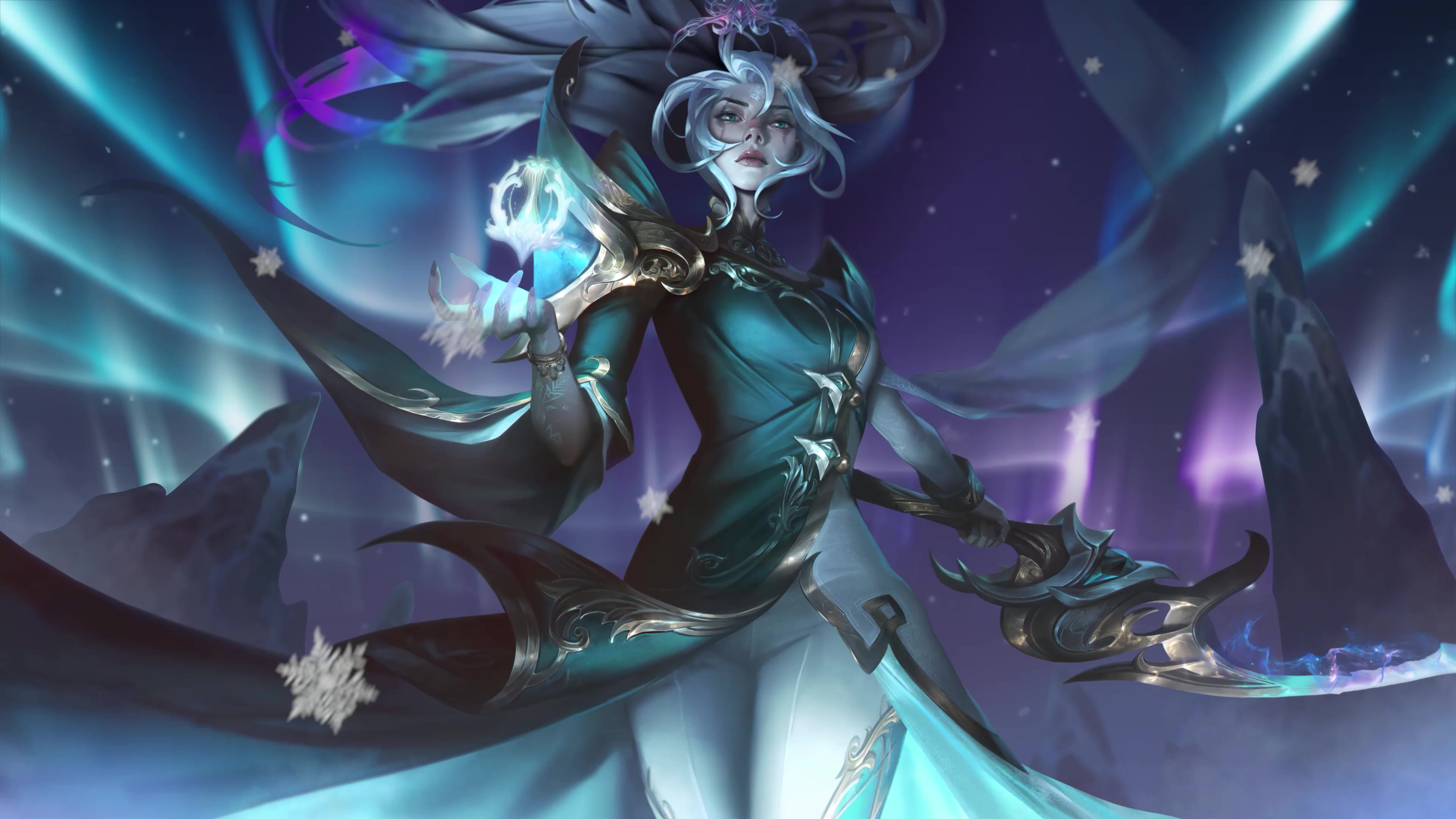 Winter Blessed Diana 4k Live Wallpaper