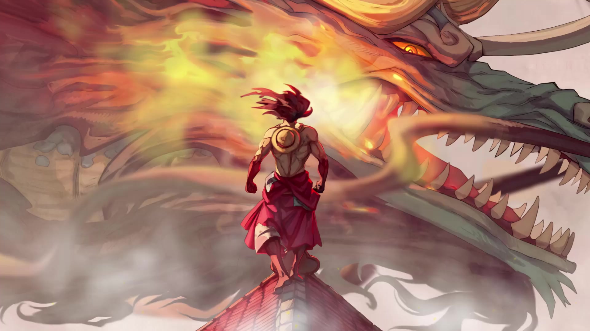 Luffy vs Kaidou Live Wallpaper