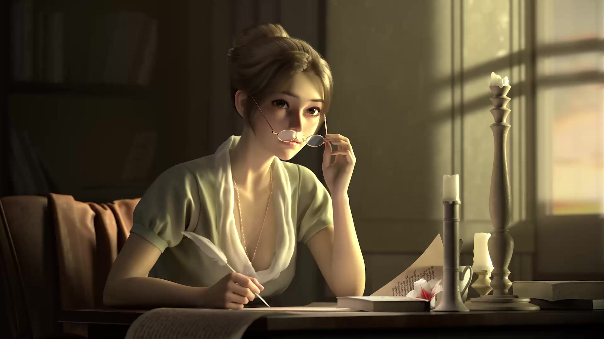 Dusk Girl Live Wallpaper