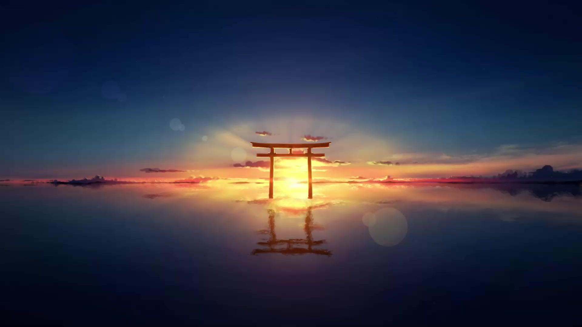 Torii Sunset Live Wallpaper