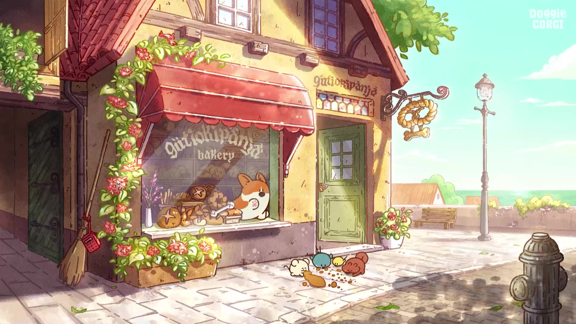 Bakery Warm, Doggiecorgi Live Wallpaper