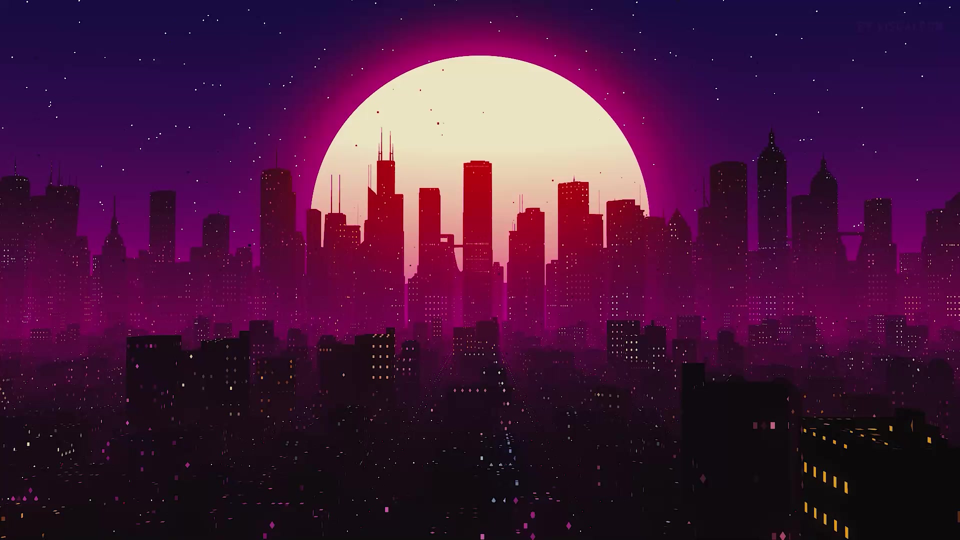 Synthwave City Live Wallpaper