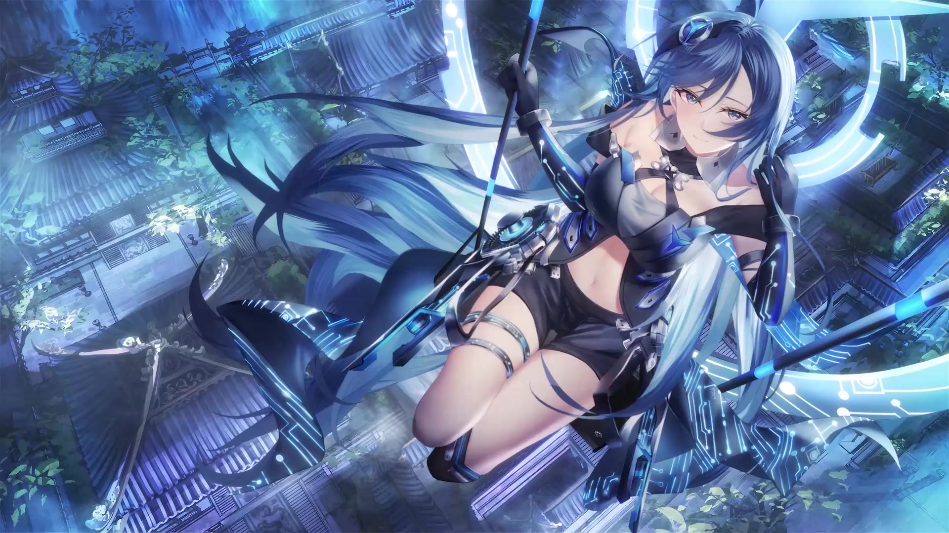 Mid Autumn Festival, Junpaku Karen, anime girl Live Wallpaper