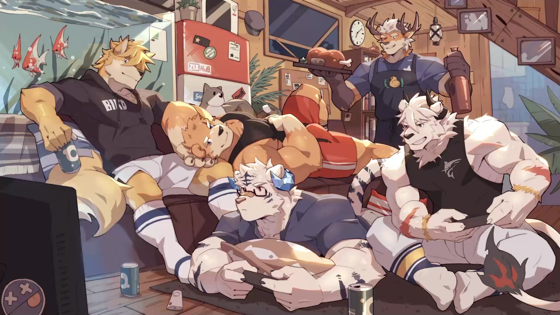 Furry Muscles Anthro Live Wallpaper