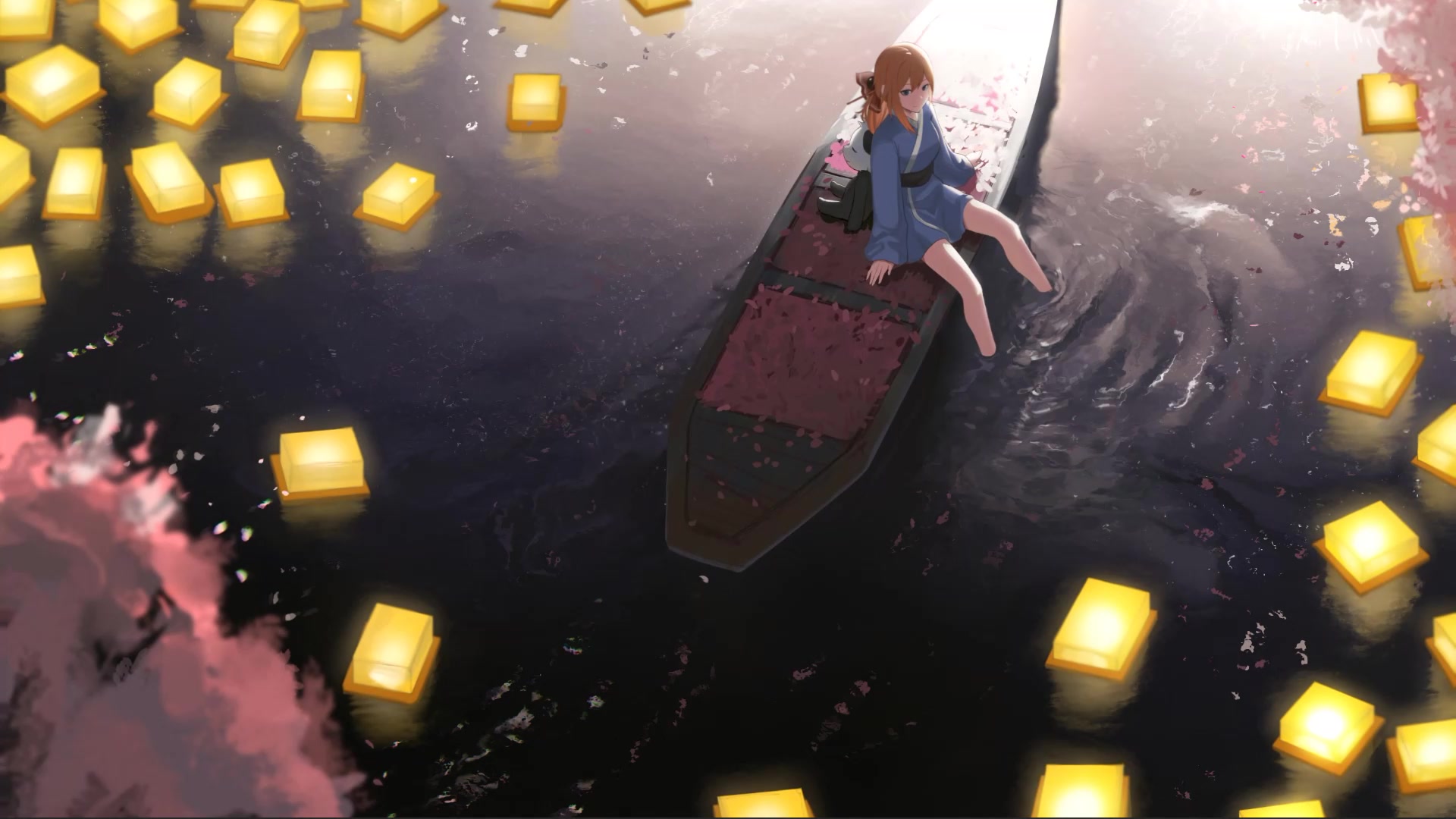 Yozakura Night Sakura Live Wallpaper