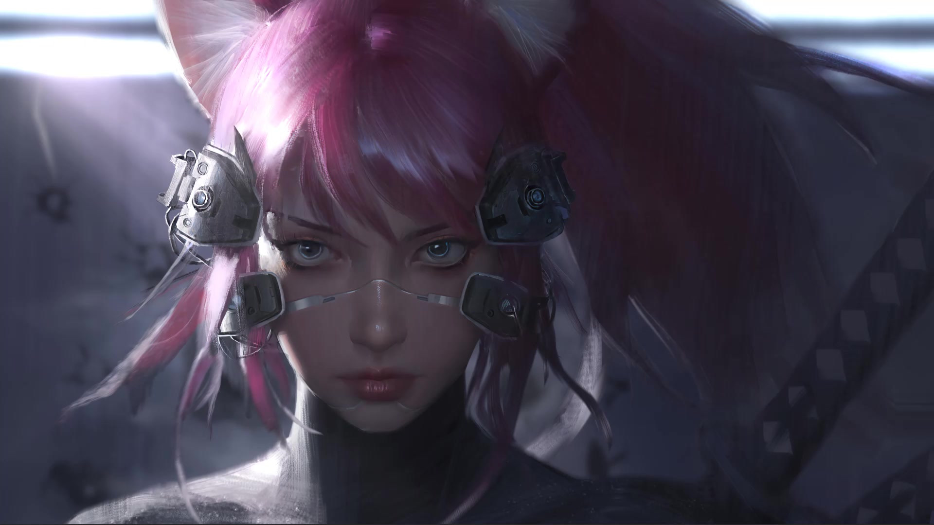 Cyberpunk Samurai Catgirl Live Wallpaper
