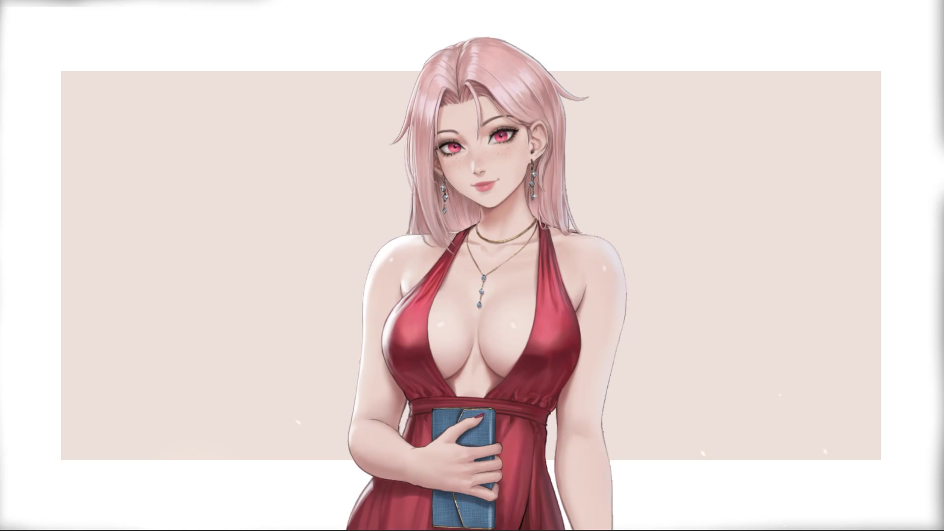 Chloe in a Dress Live Wallpaper