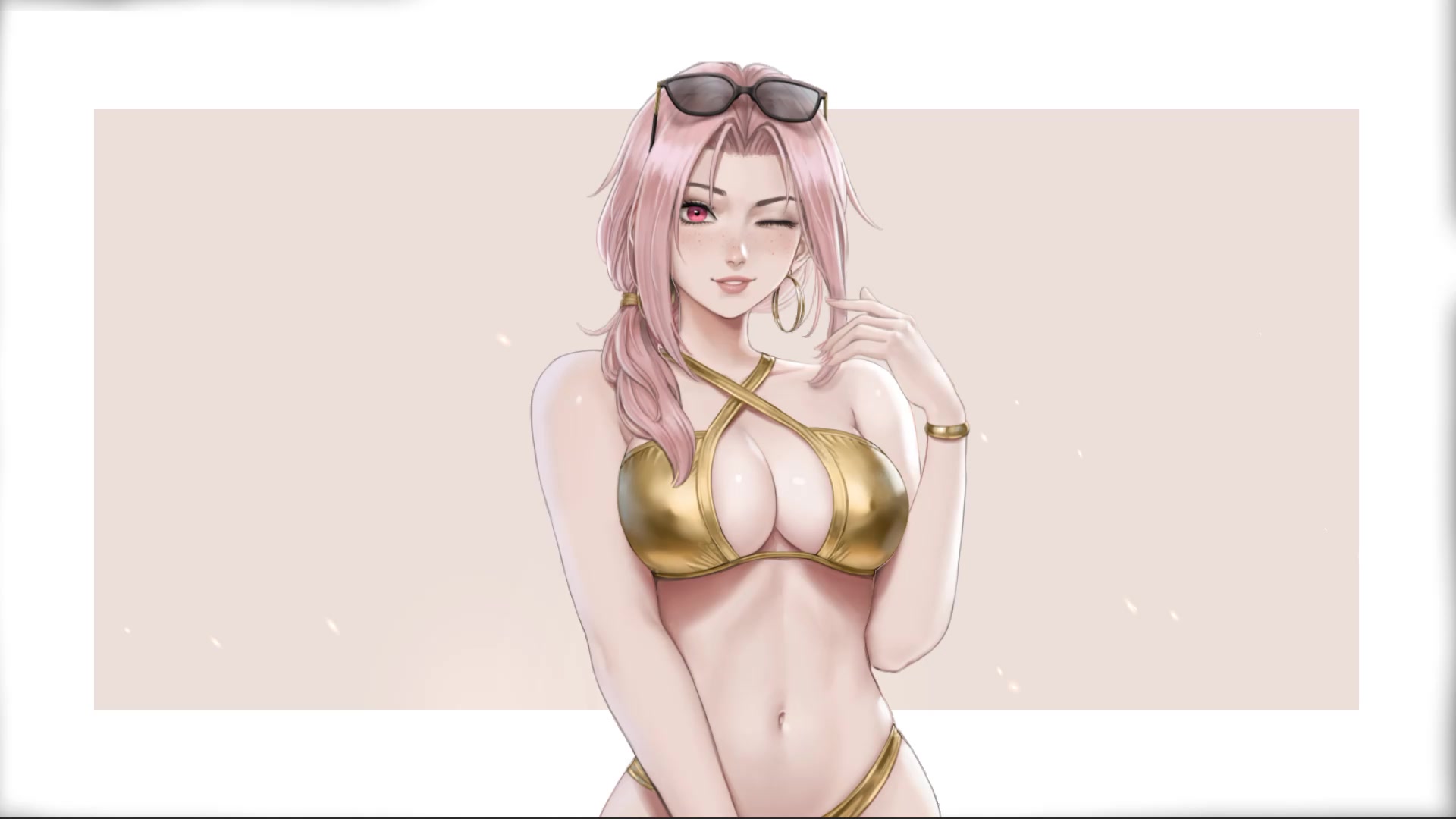 Chloe in a Bikini Live Wallpaper