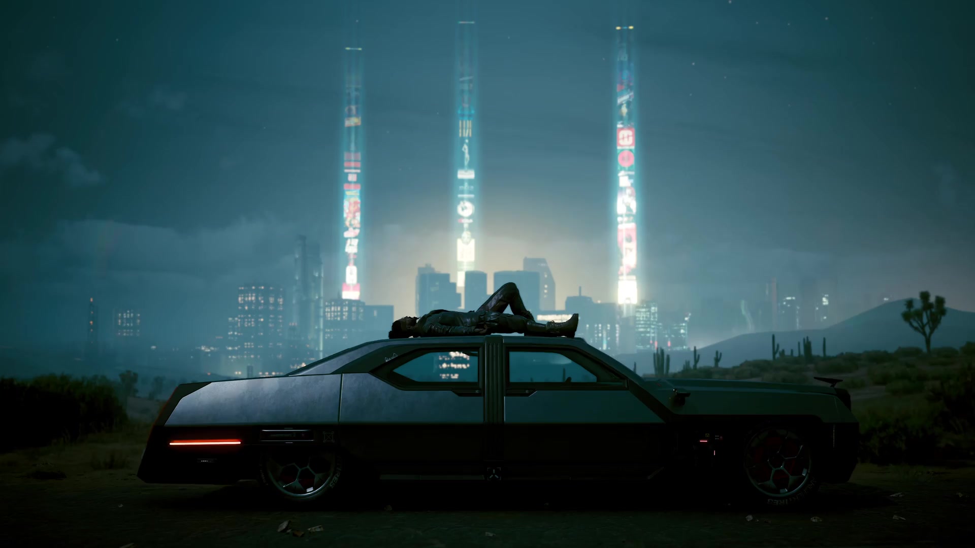 Night City Badlands Live Wallpaper