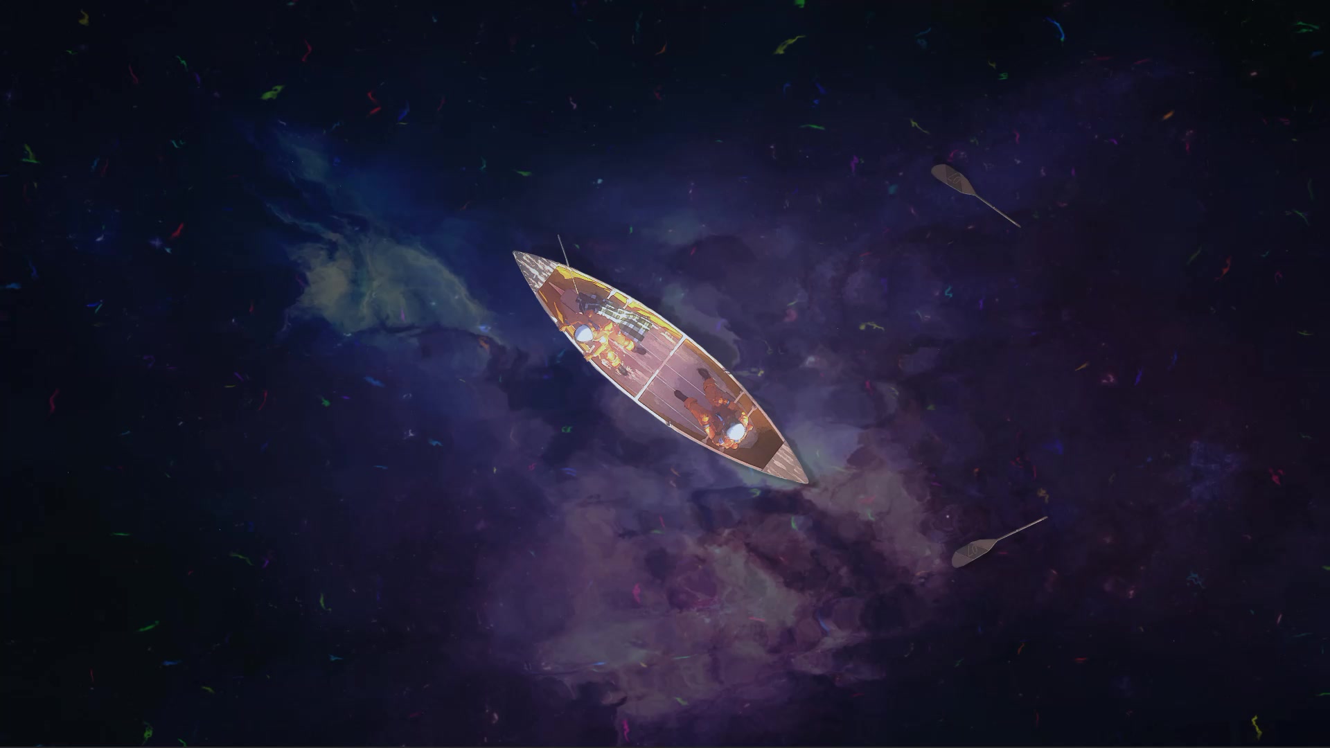 Galaxy Boat Live Wallpaper