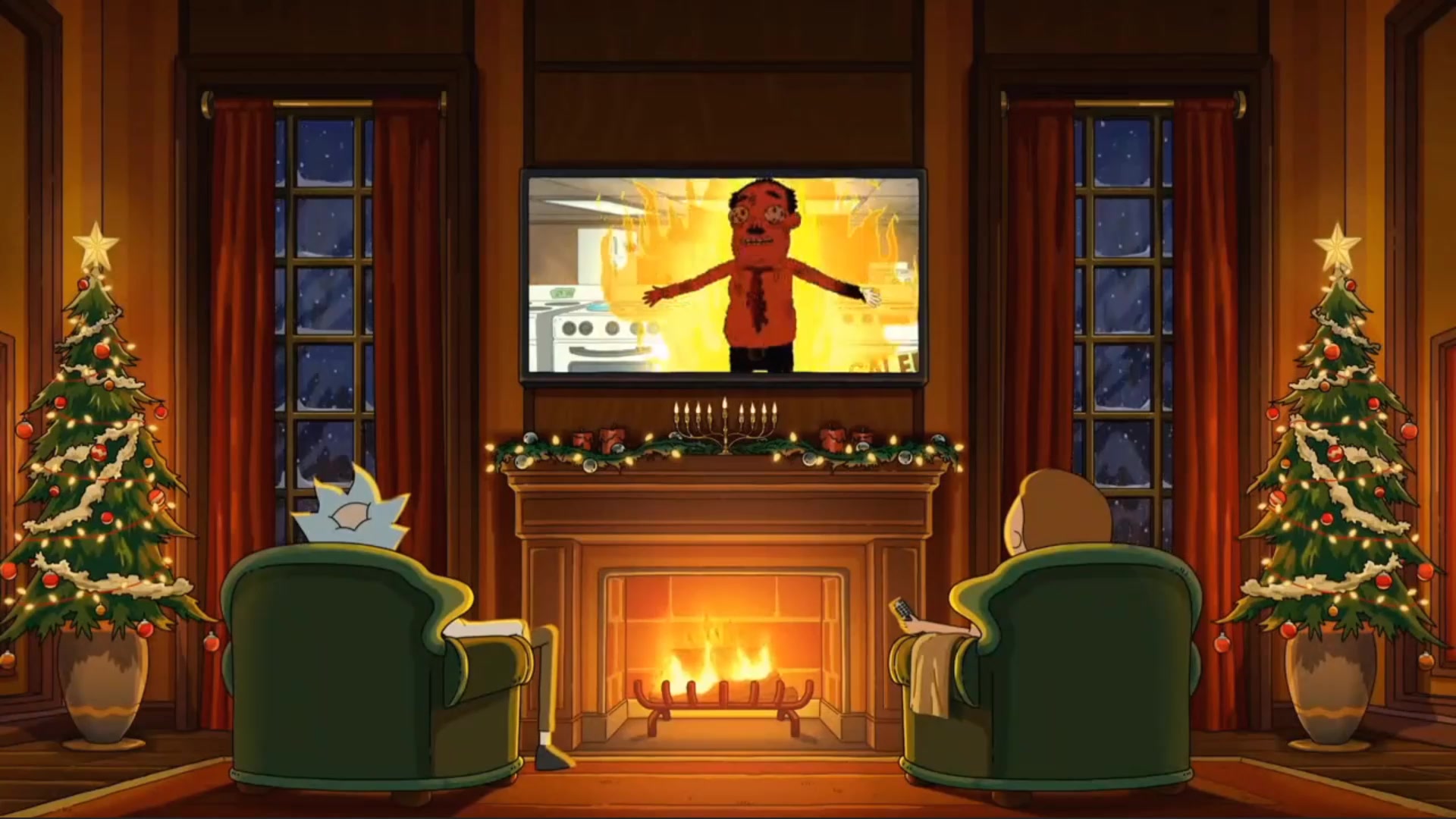 Rick and Morty Christmas Live Wallpaper