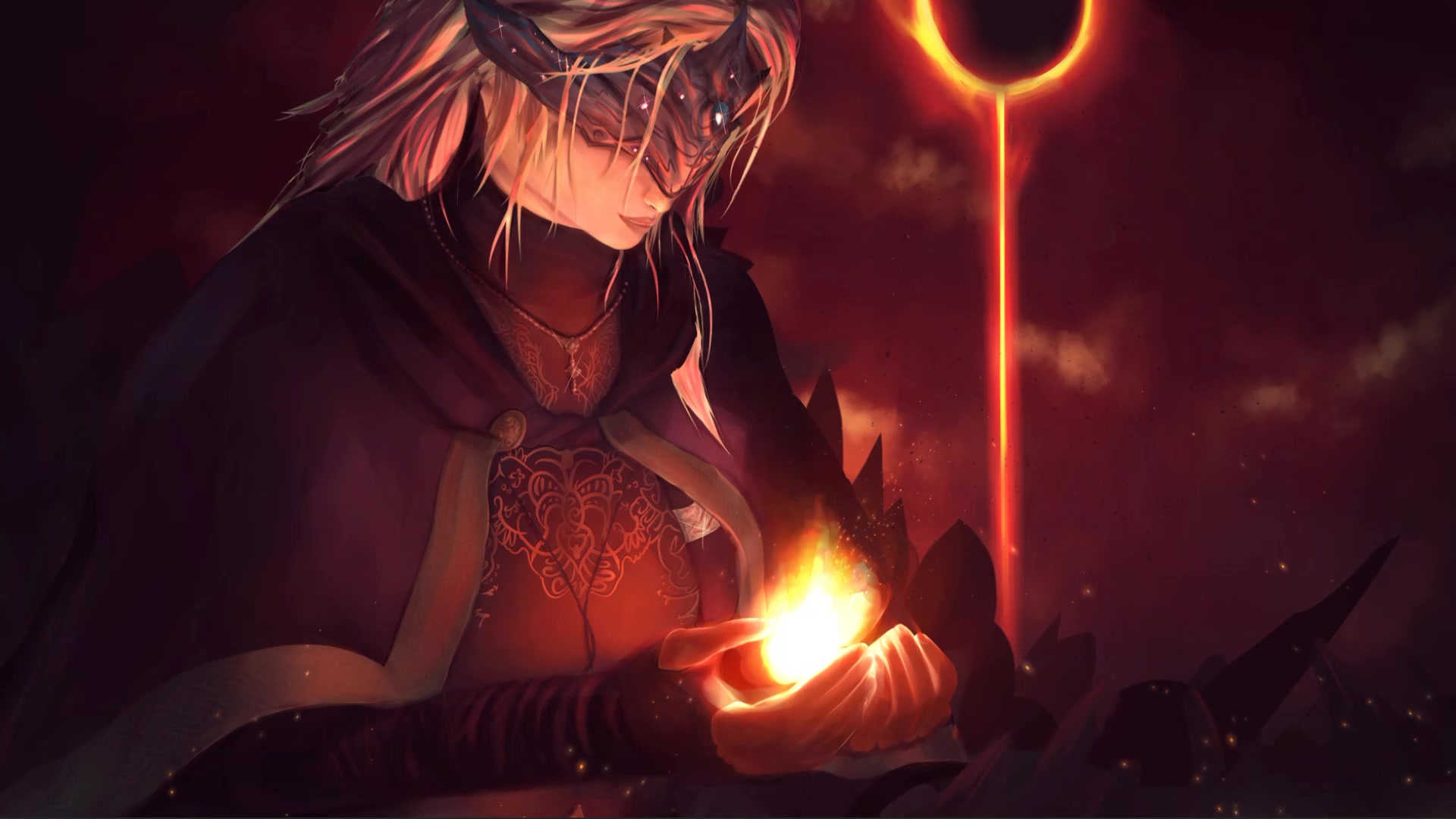 Dark Souls Fire Keeper Live Wallpaper