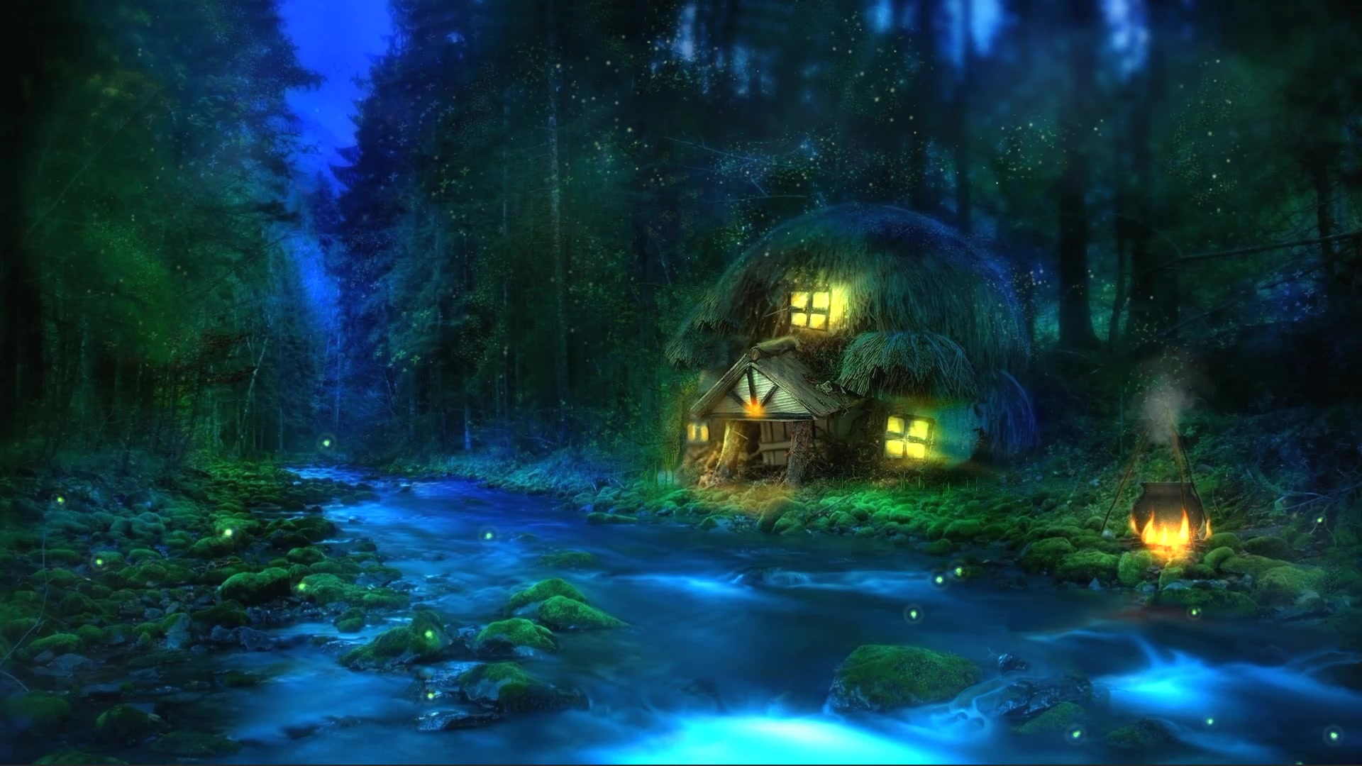 Cabin in The Forest Live Wallpaper