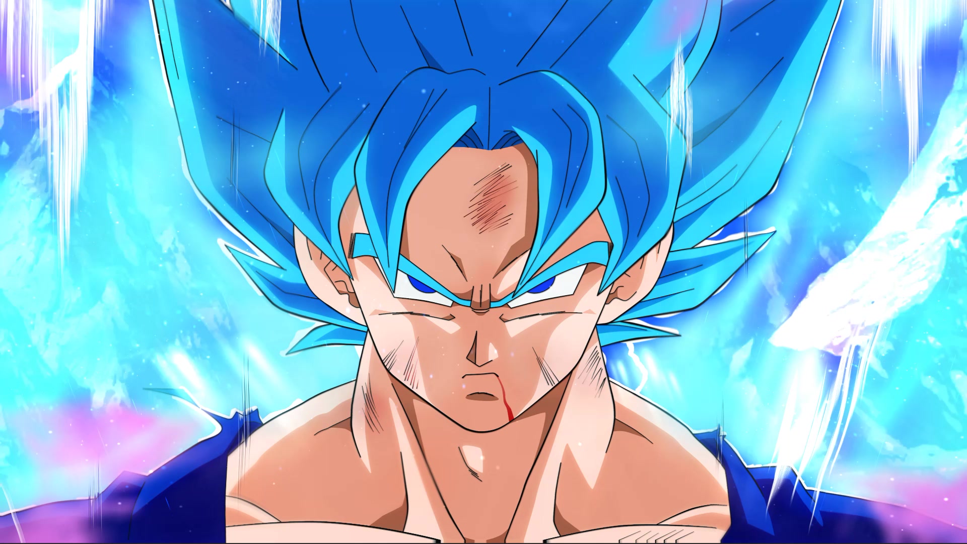 Son Goku SSGSS Blue Live Wallpaper