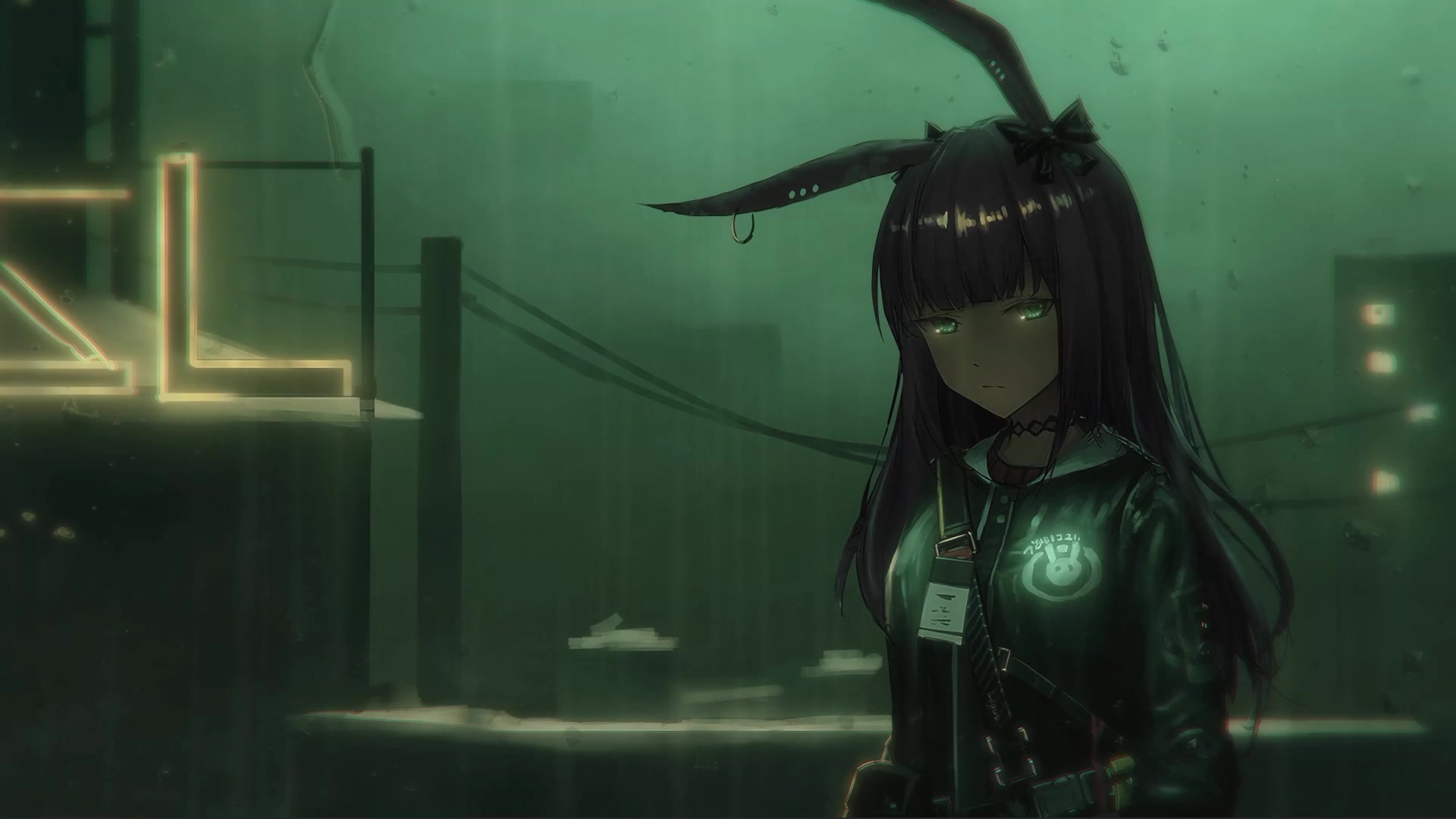 Bunny Girl in Rain Live Wallpaper