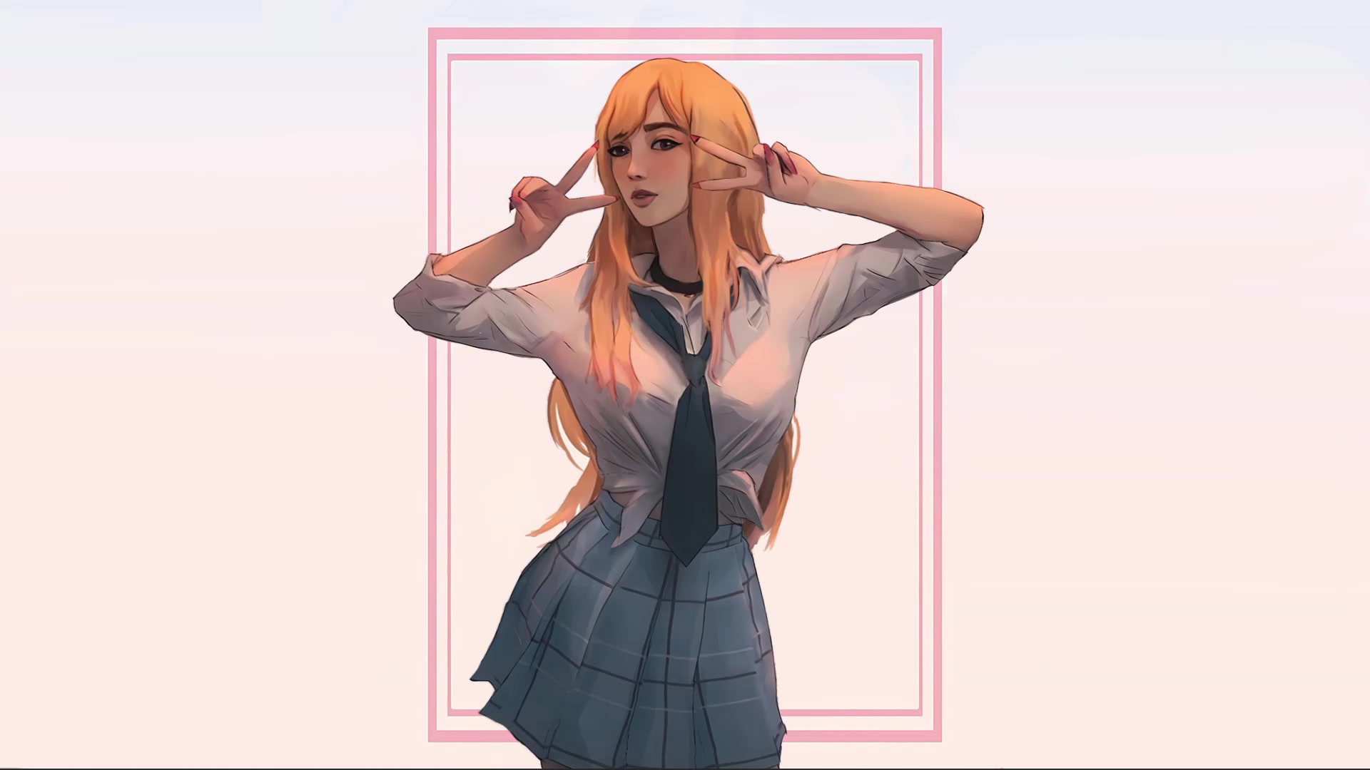 Kitagawa Blond Girl Live Wallpaper