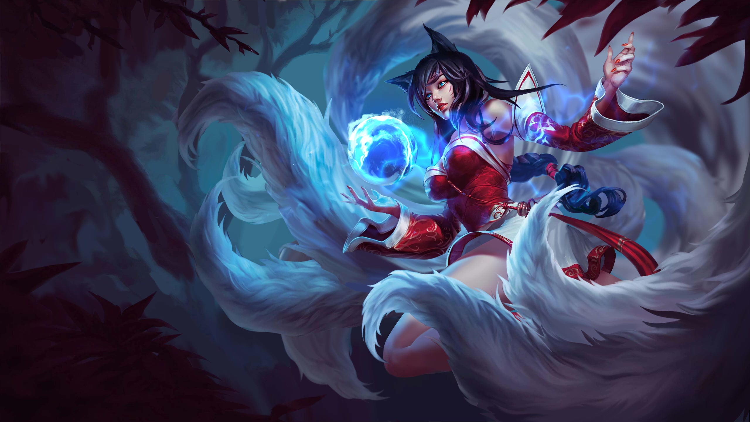 Ahri Splash 2K Live Wallpaper