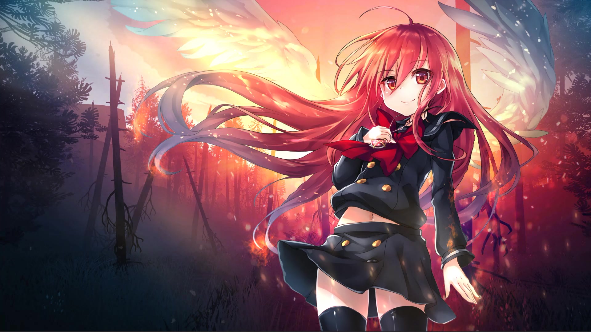 Kawaii Fire Angel Live Wallpaper