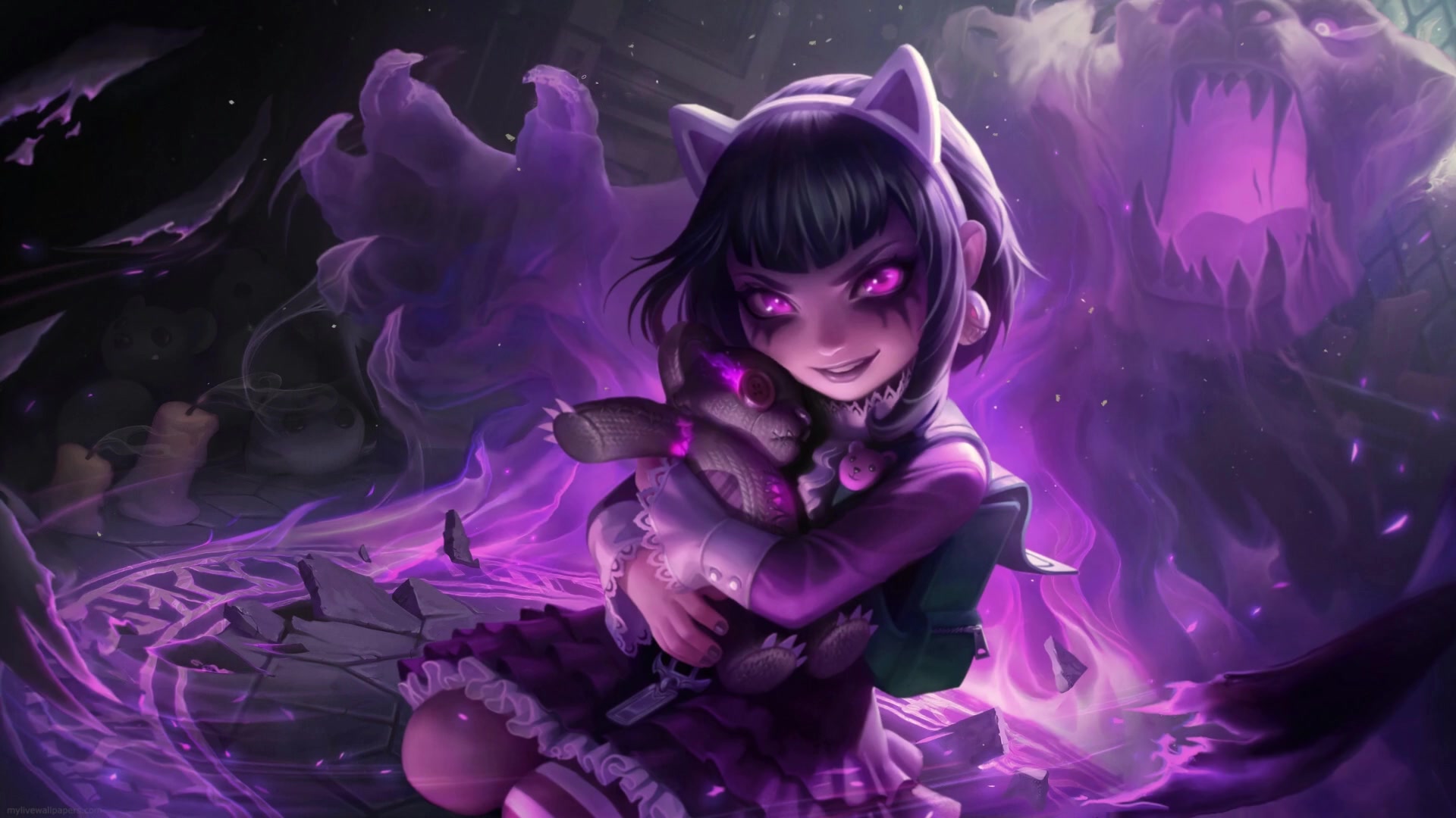 Goth Annie LoL Live Wallpaper