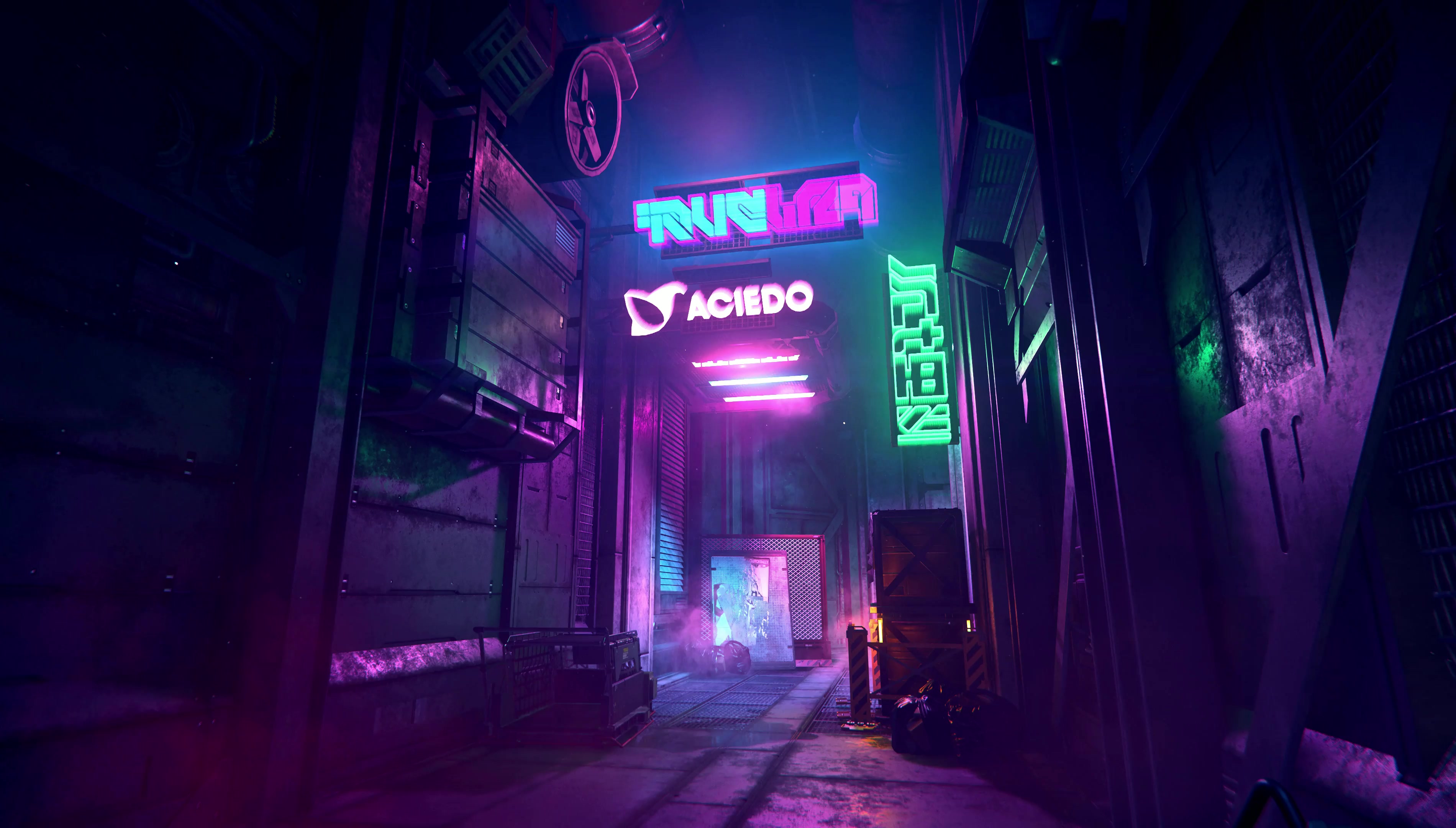 Cyberpunk street Live Wallpaper