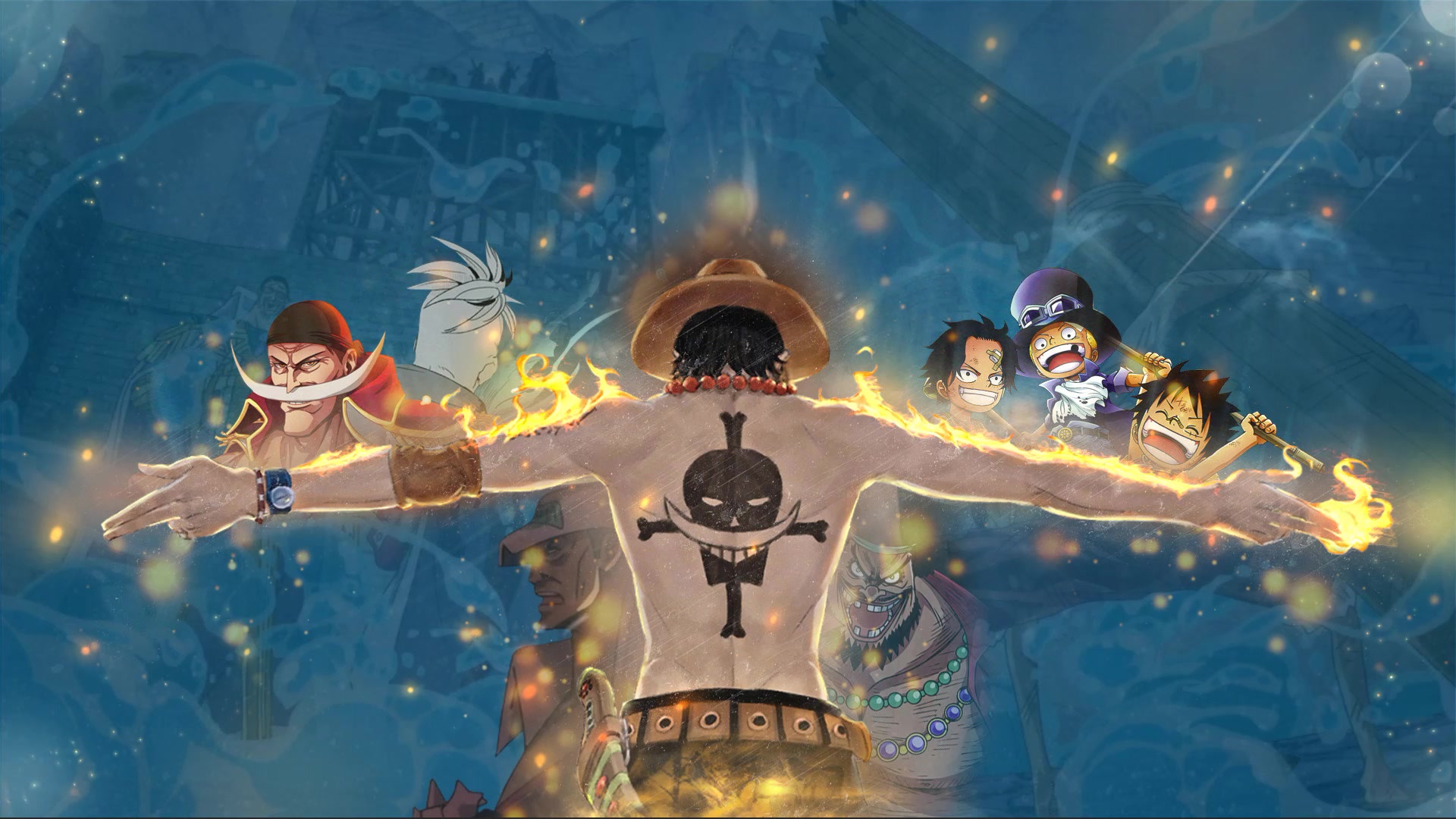 Fire One Piece Live Wallpaper