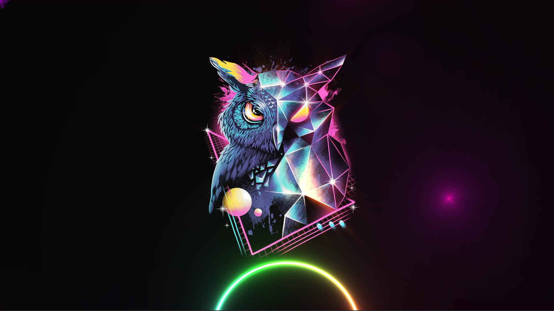 Retro Owl Live Wallpaper