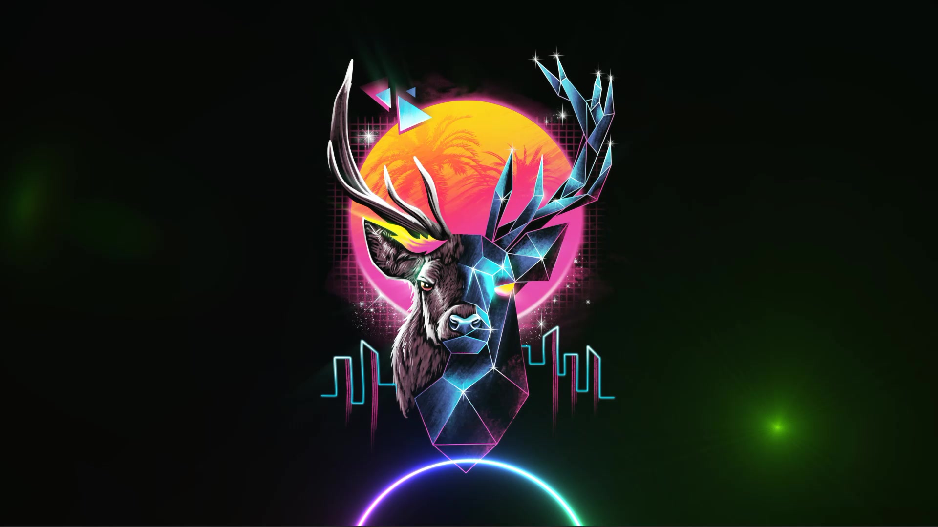 Retro Deer Live Wallpaper