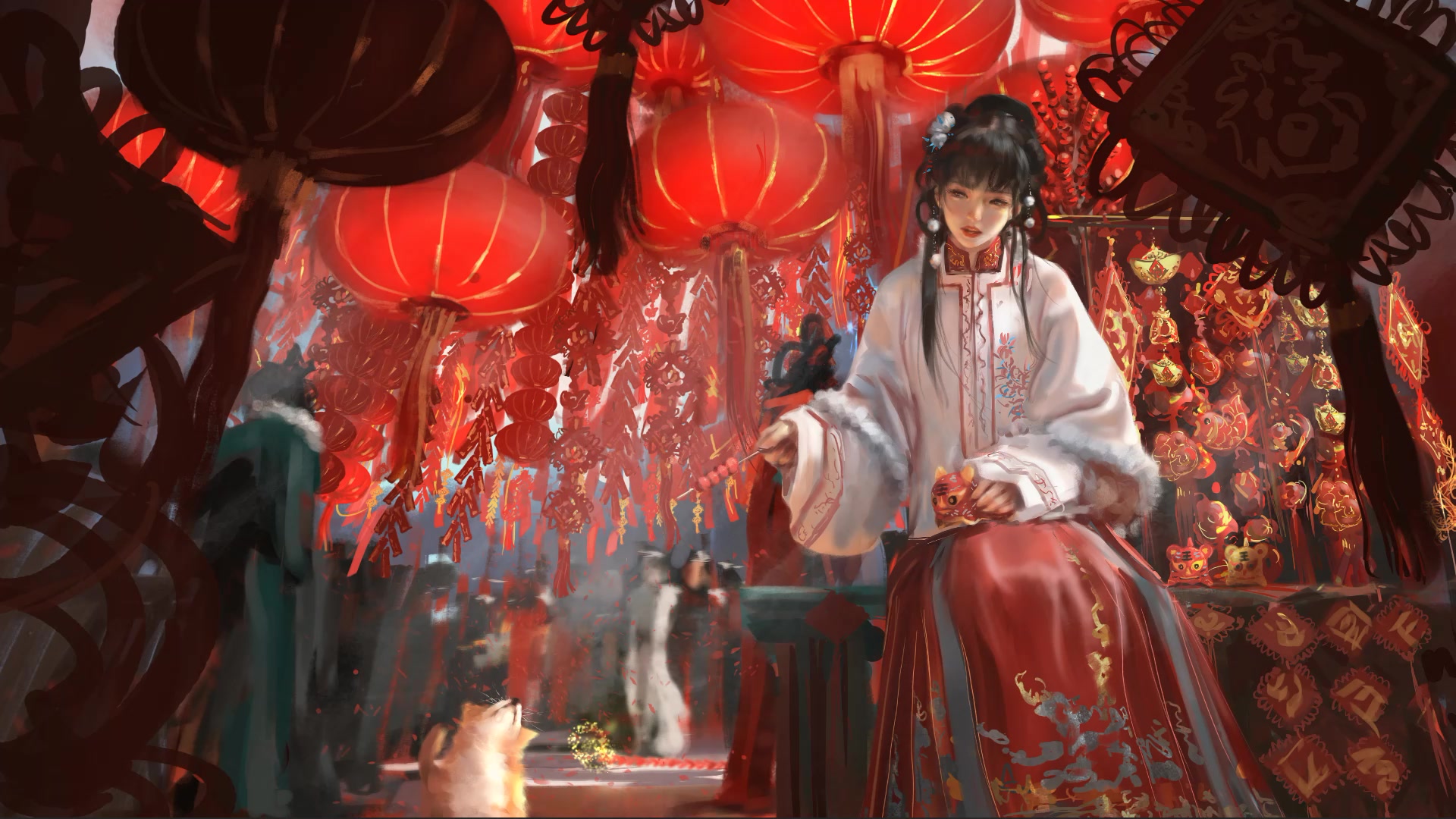 New Year Girl, Haiqinyan Live Wallpaper