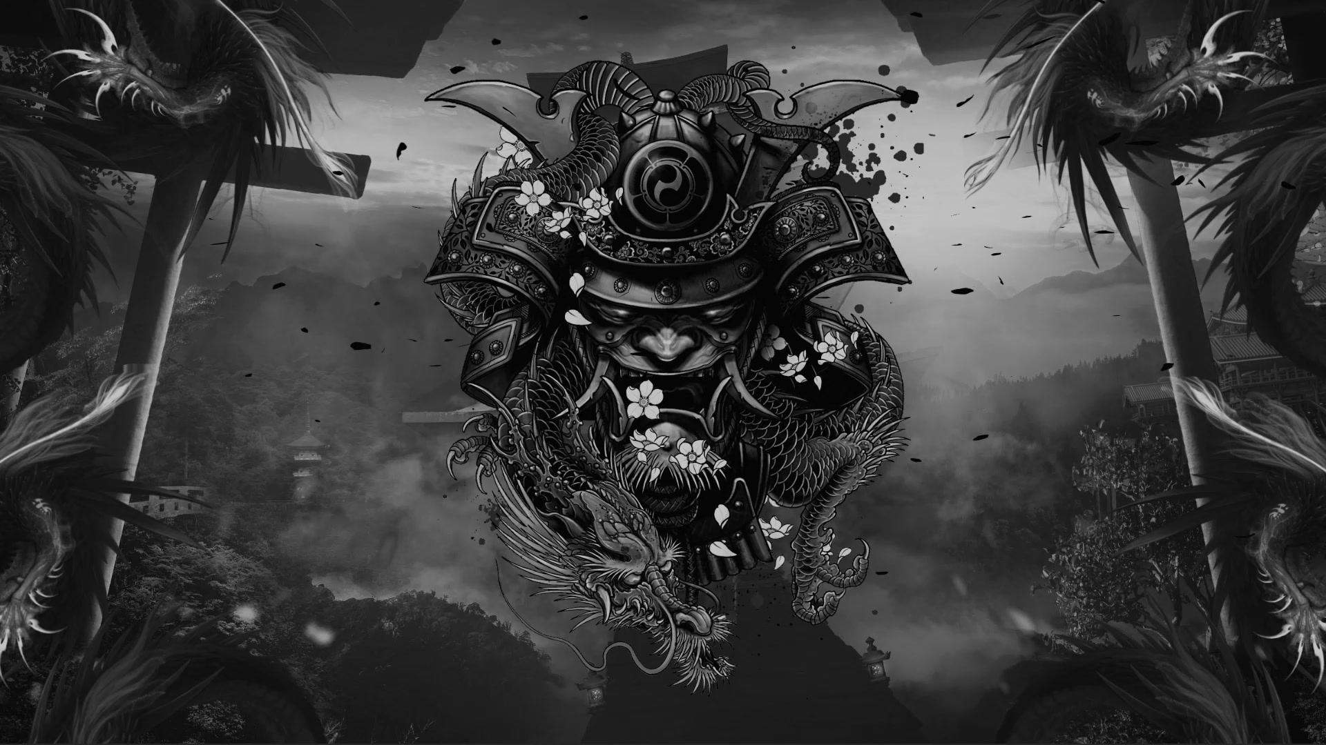 Samurai Black Live Wallpaper
