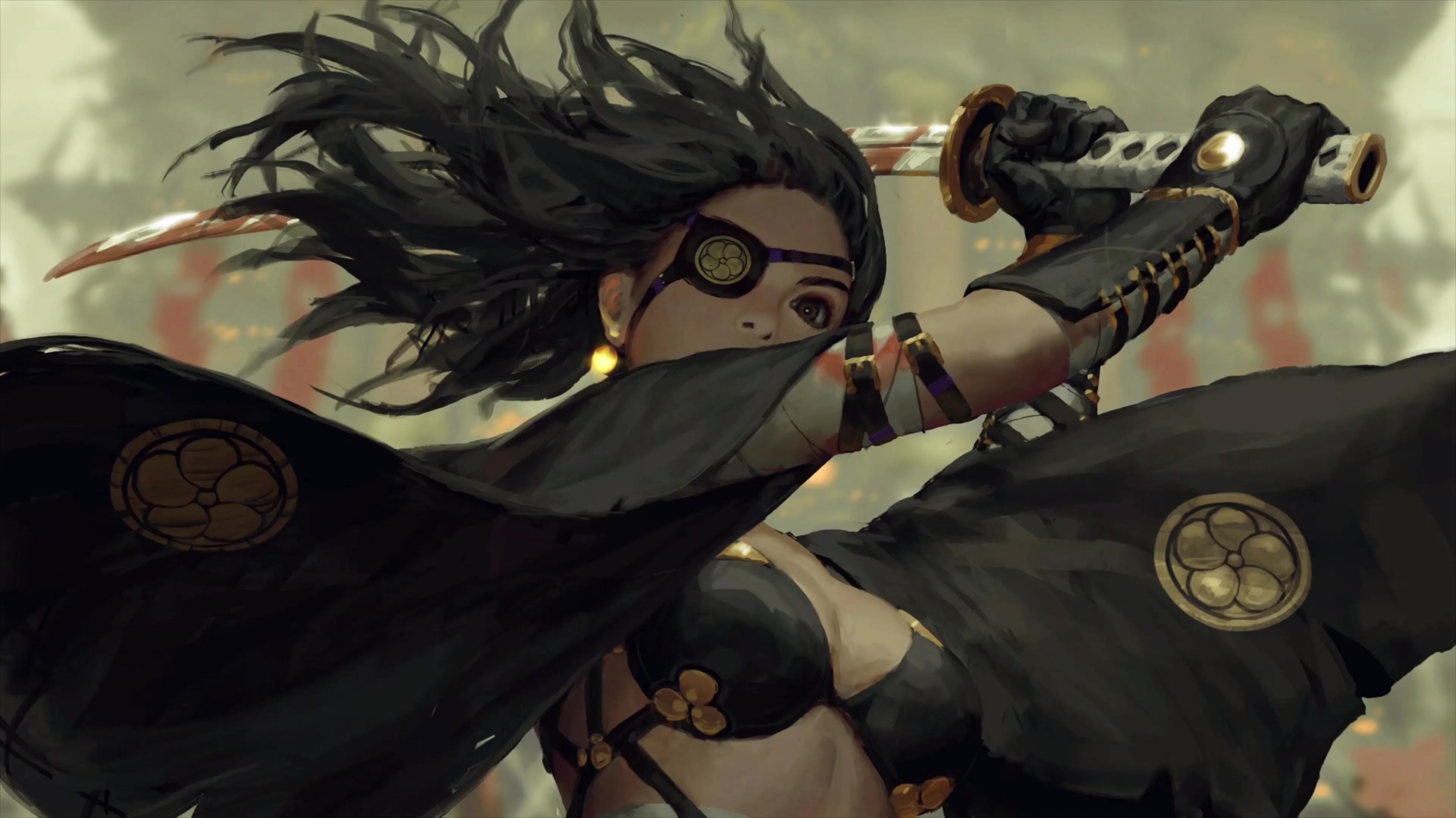 Fantasy Girl Samurai Live Wallpaper