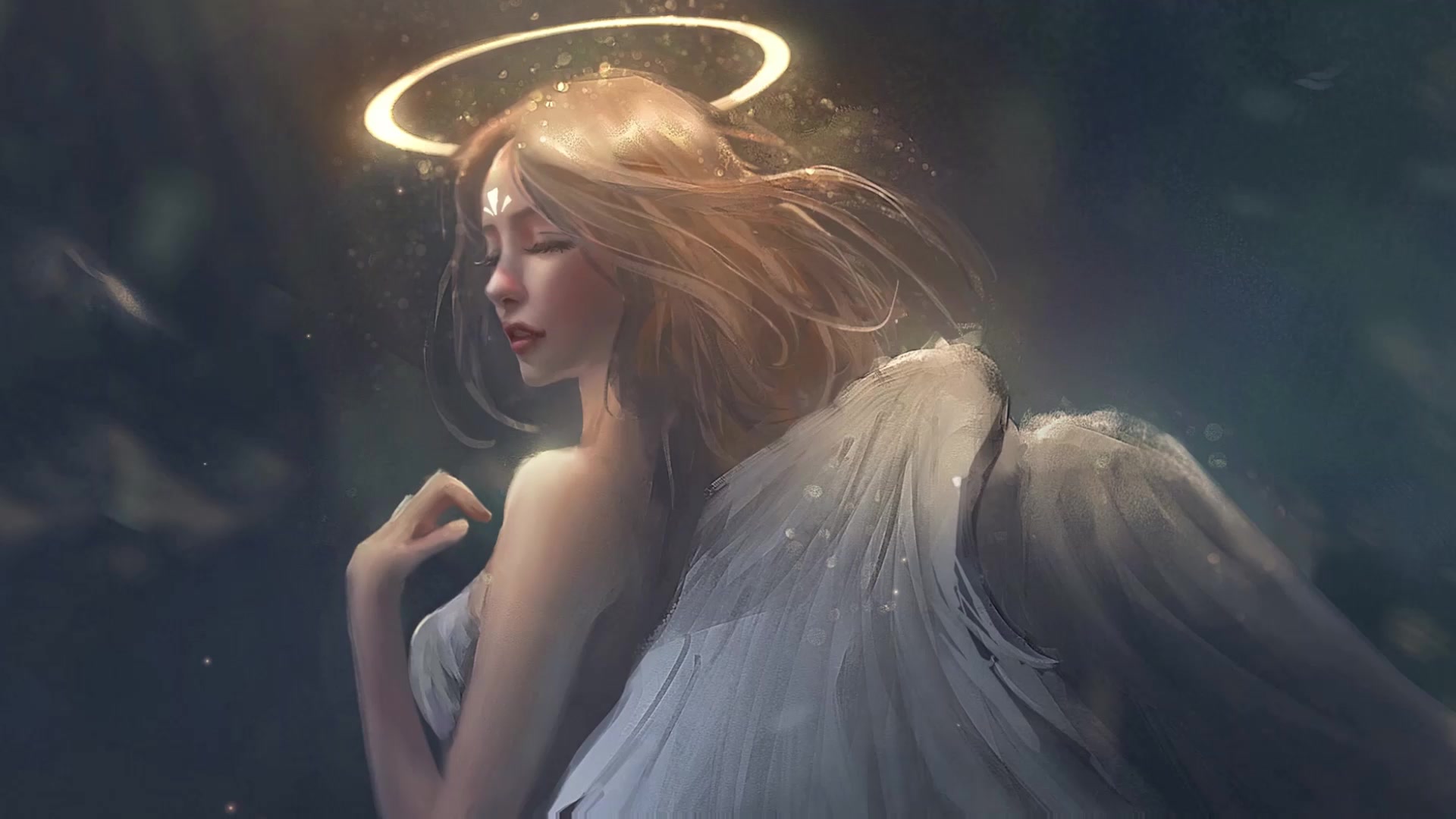 Windows Fantasy Angel Girl Live Wallpaper