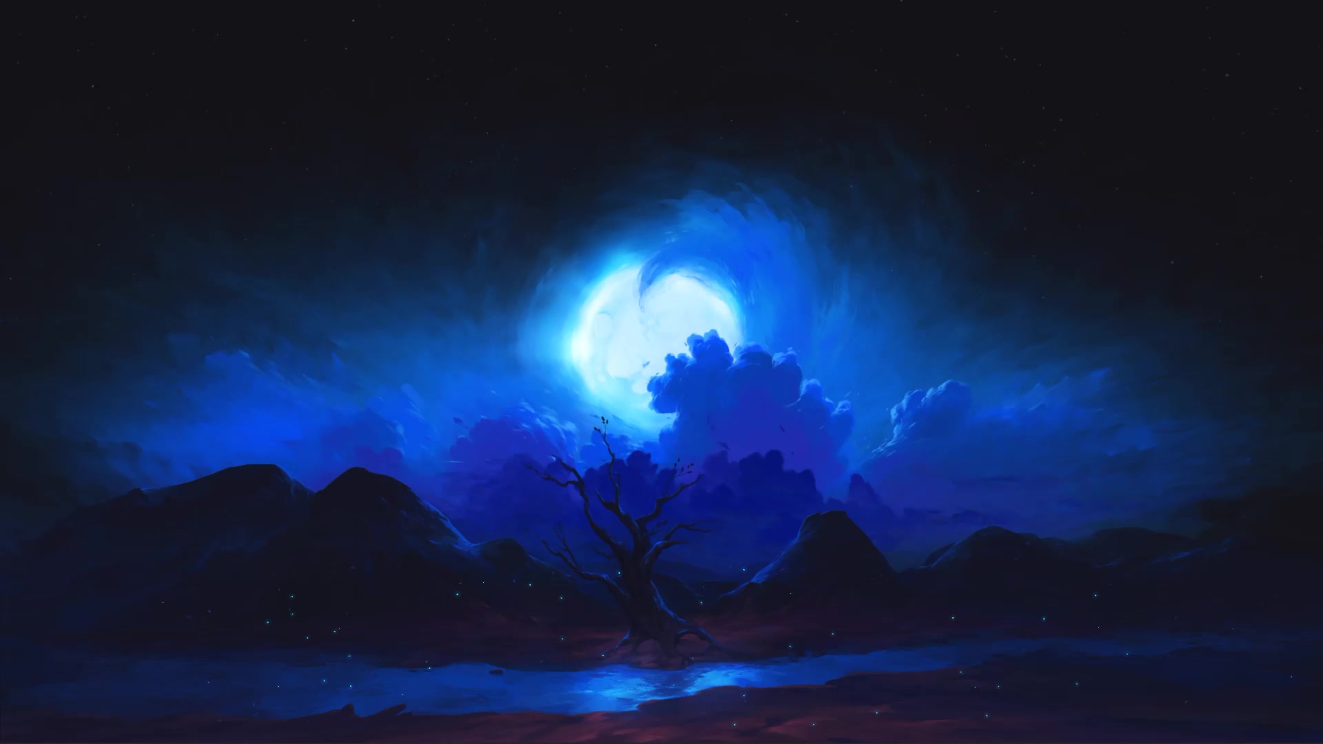 Field of Blue Live Wallpaper