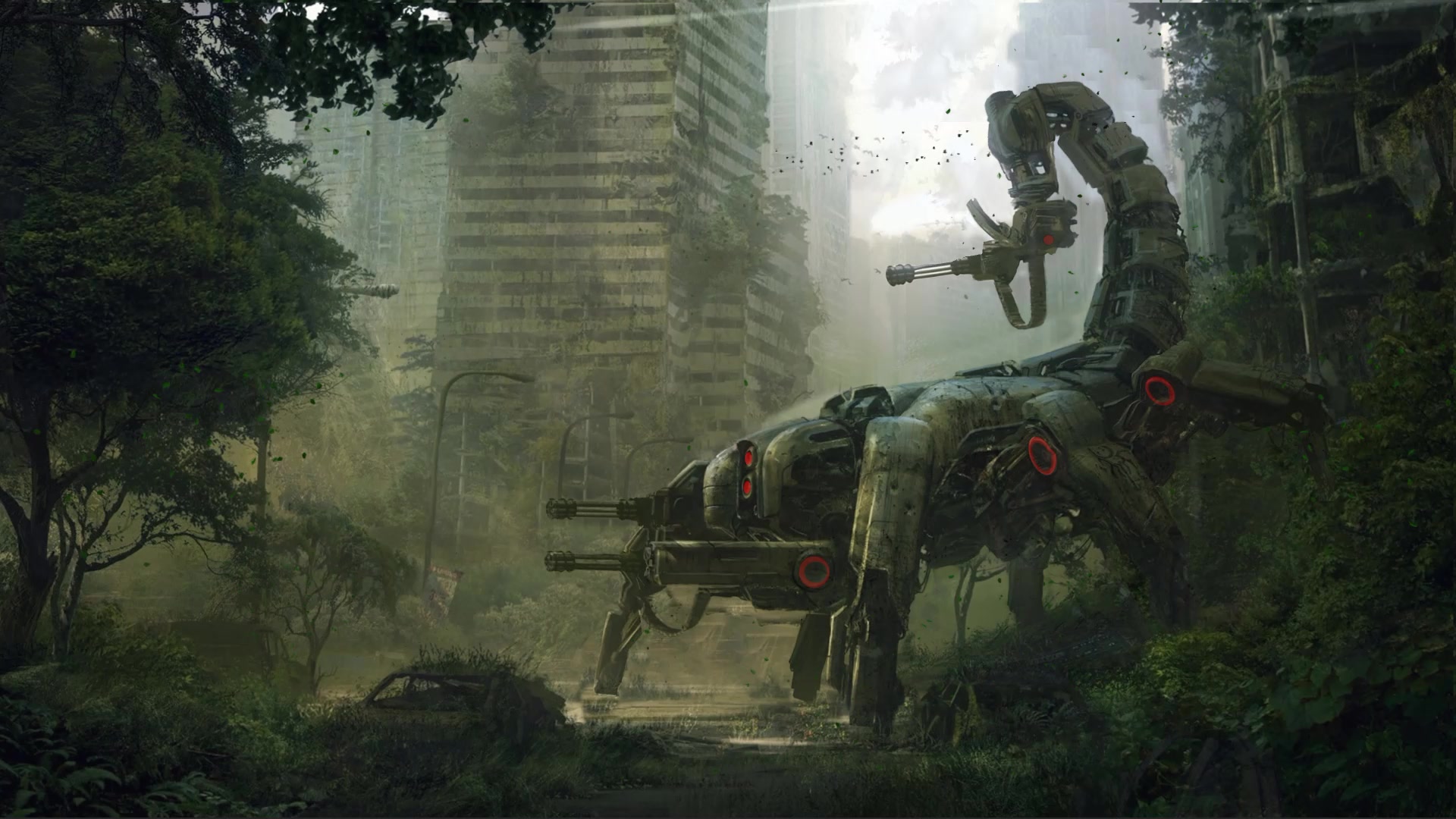 Scorpitron 2.0 Cyborg Wasteland Live Wallpaper