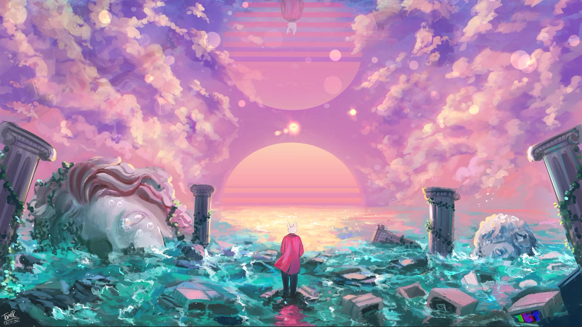 Vapors Ruin Vaporwave Live Wallpaper