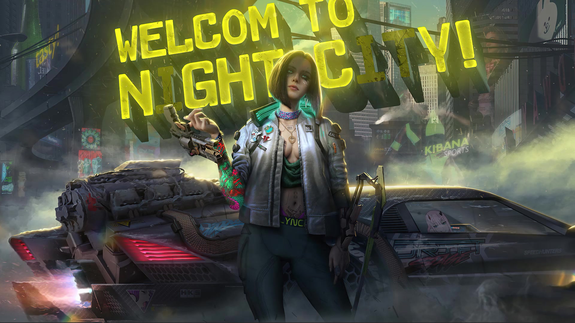 Cyberpunk 2077 Girl Live Wallpaper