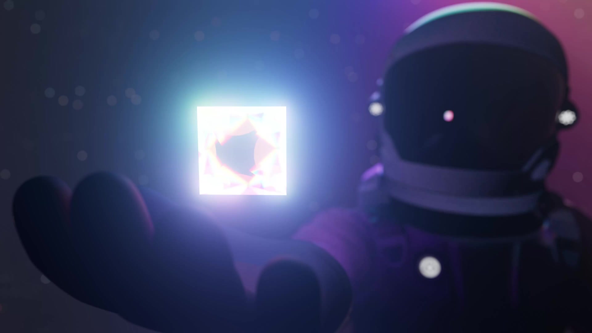 Color Changing Astronaut With Crystal Live Wallpaper