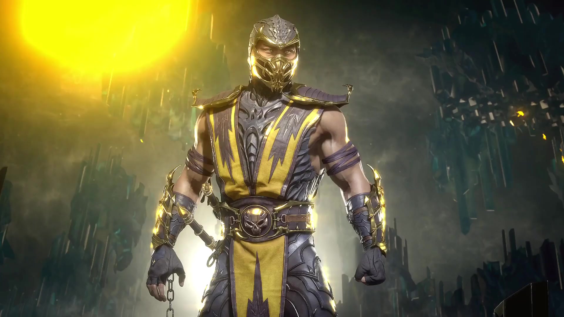 Mortal Kombat 11 Ultimate Scorpion Fire Live Wallpaper 3840x2160