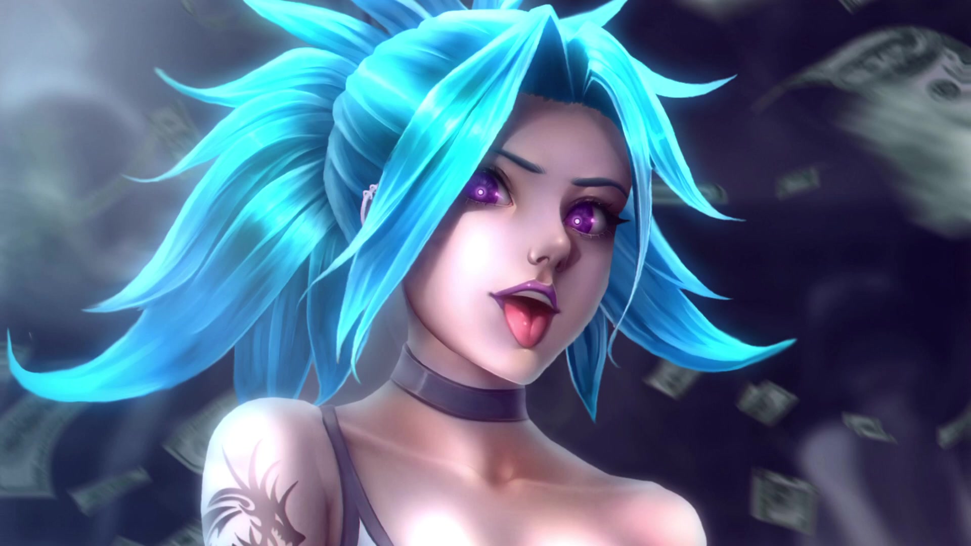 Girl Bank Robbery Live Wallpaper