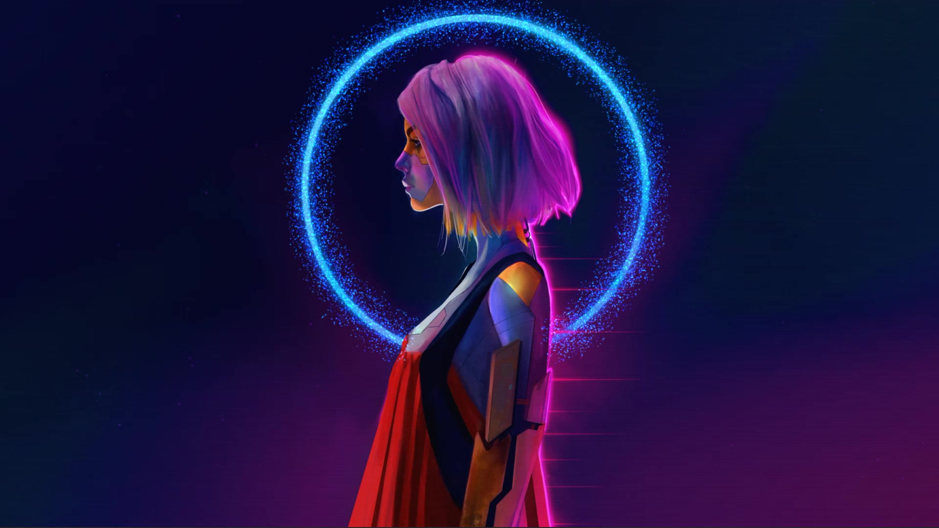 Girl Cyber Style Live Wallpaper