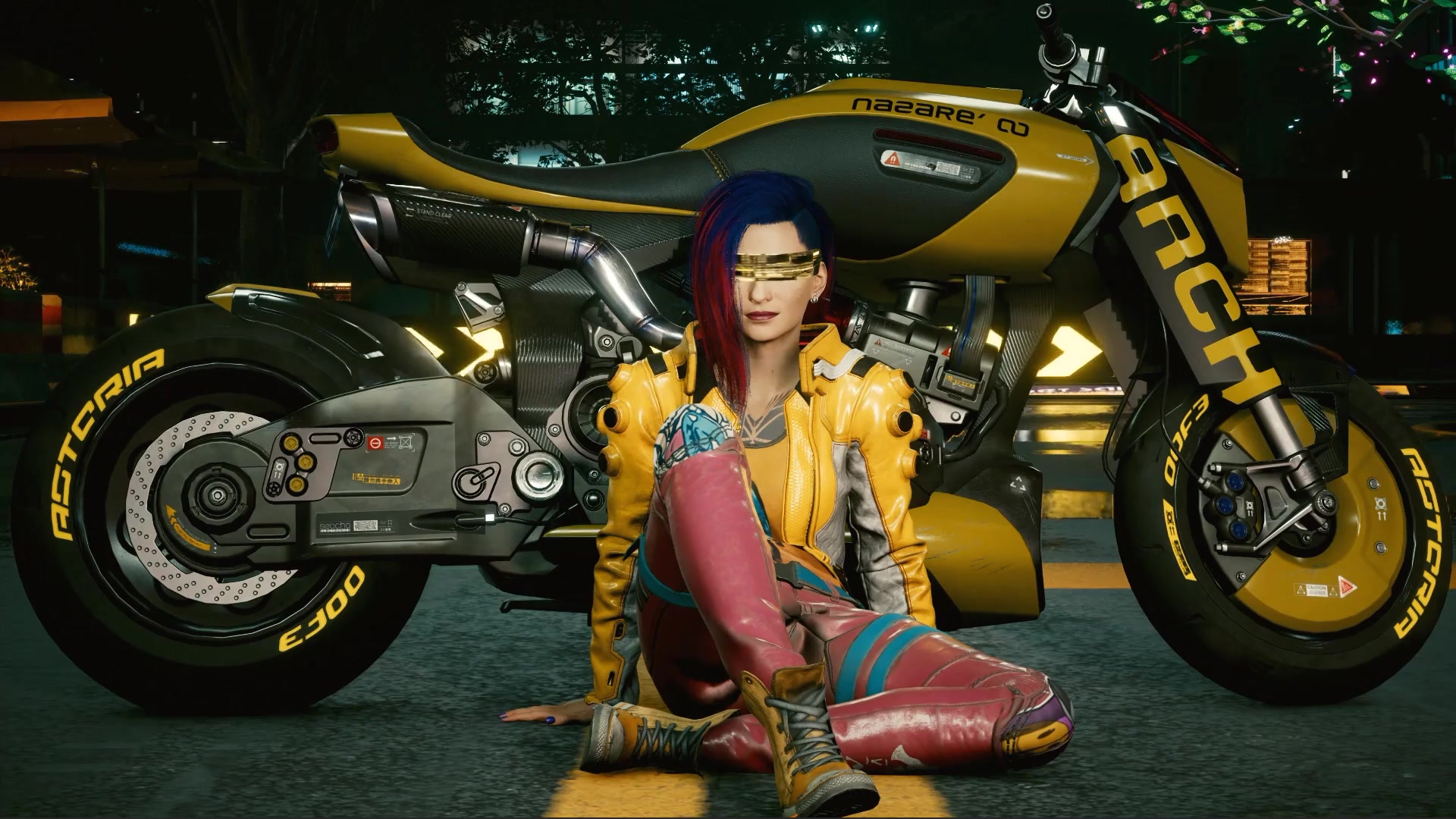 CP2077 Game Motorcycle Live Wallpaper