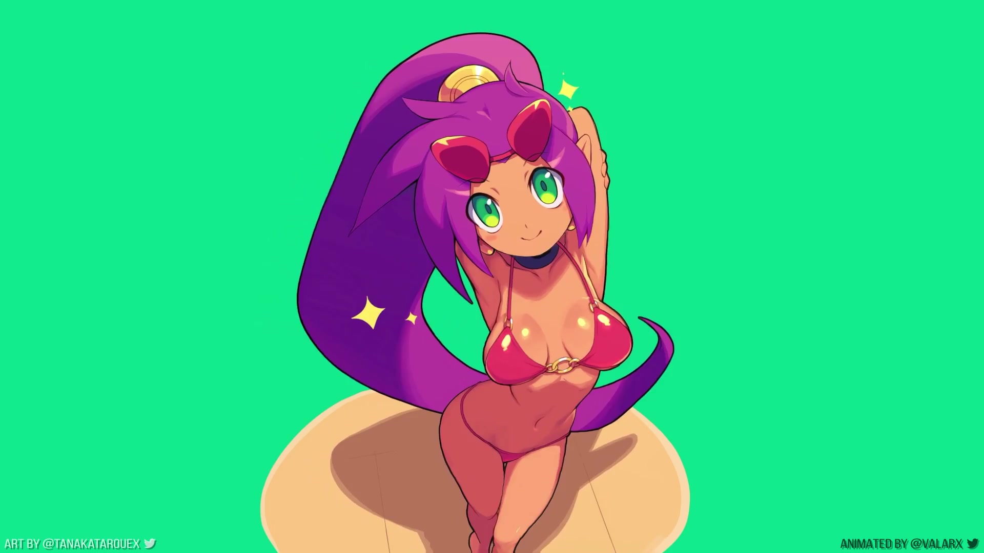 Shantae In Red Bikini Live Wallpaper