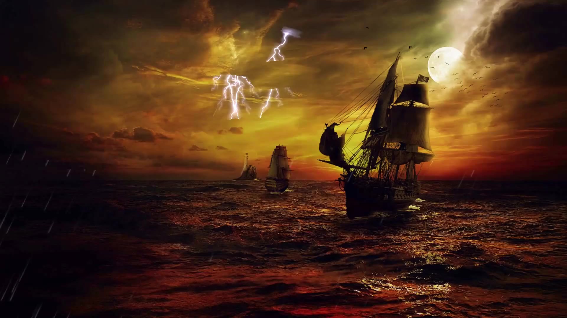 Ship Pirates Live Wallpaper