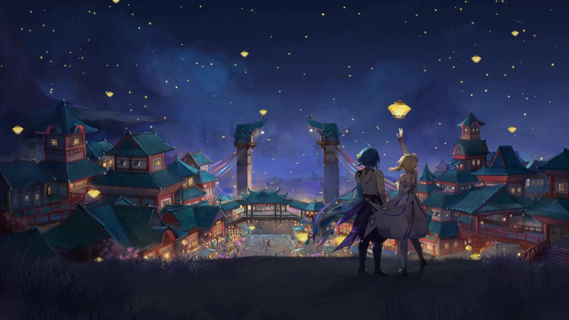 Lanterns Genshin Impact Live Wallpaper