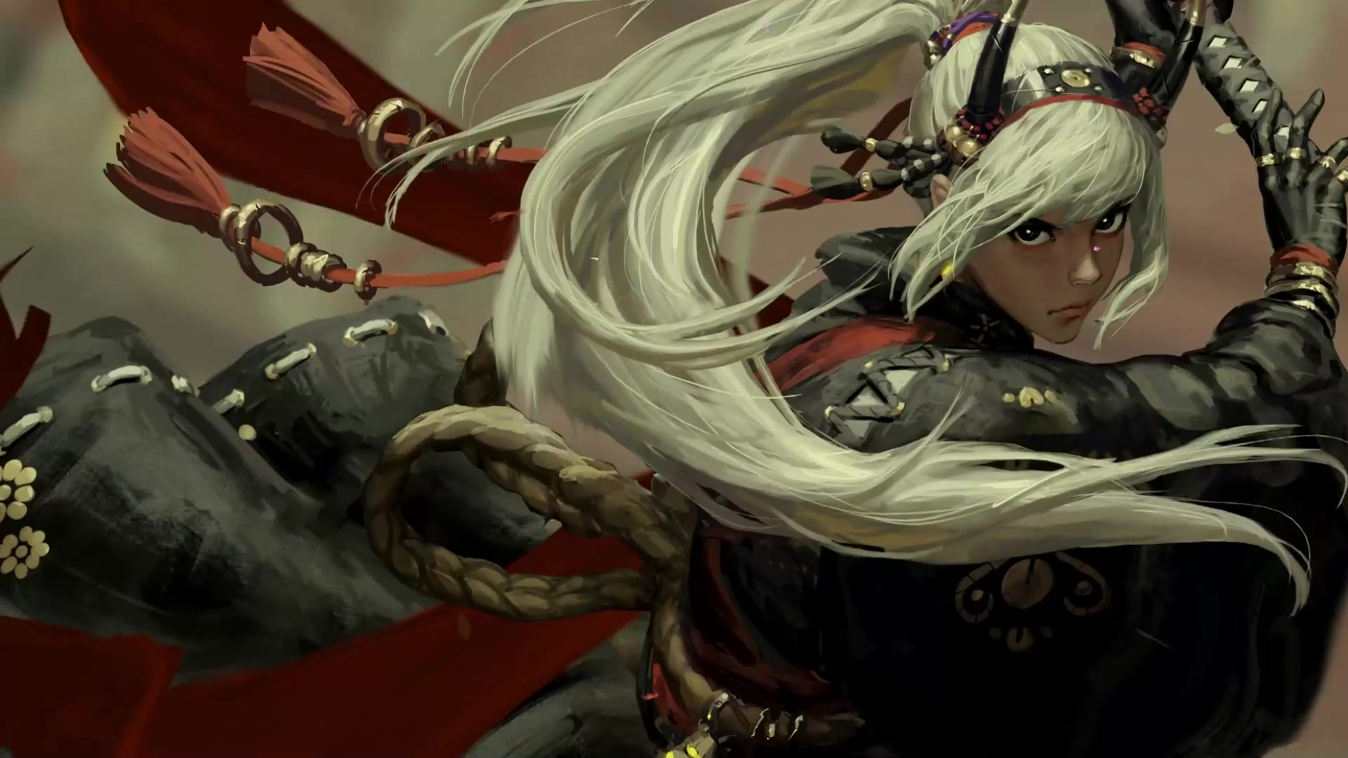 Blonde Samurai Live Wallpaper
