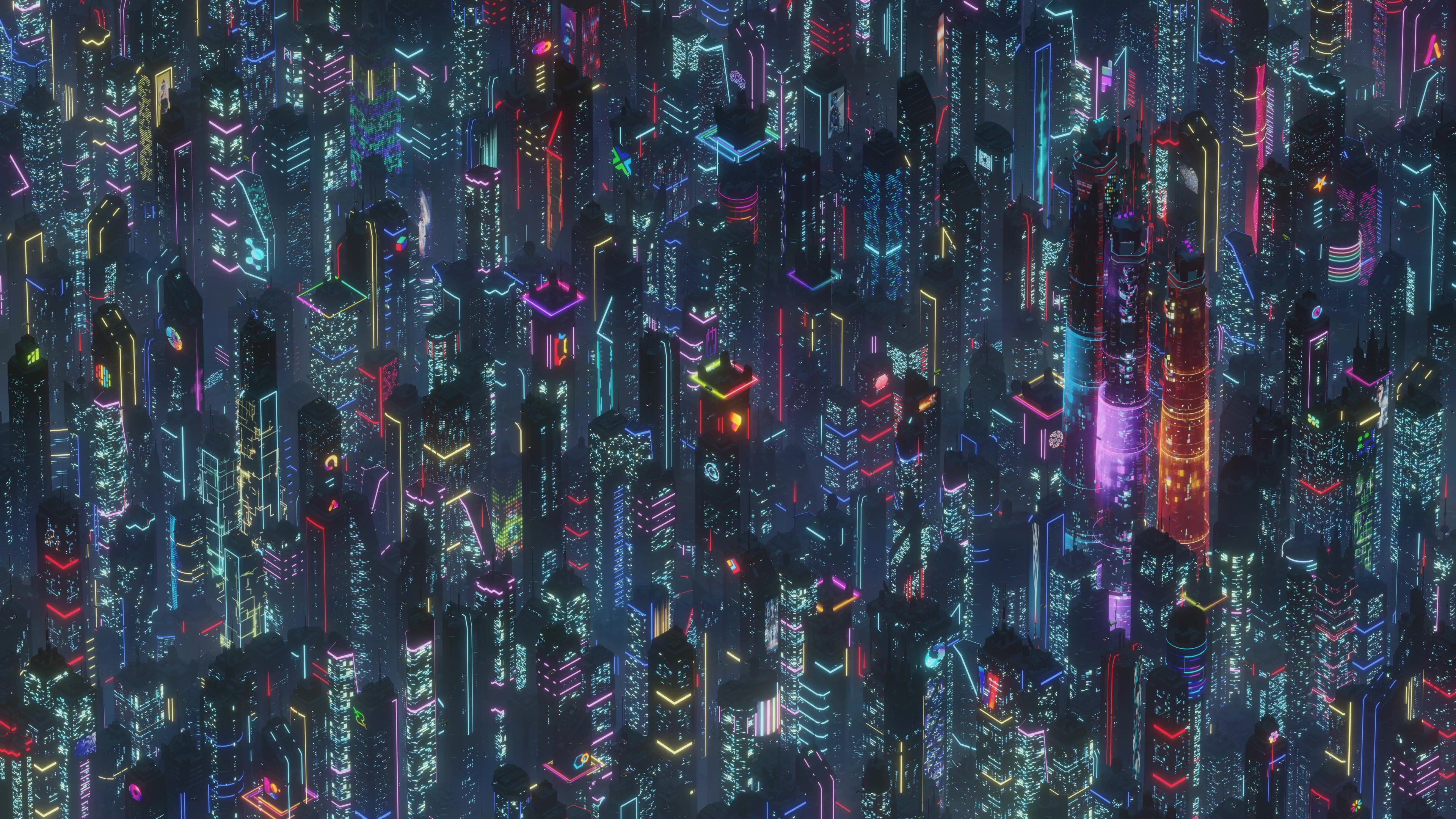 Cyberpunk Neon Lights City 4k Live Wallpaper