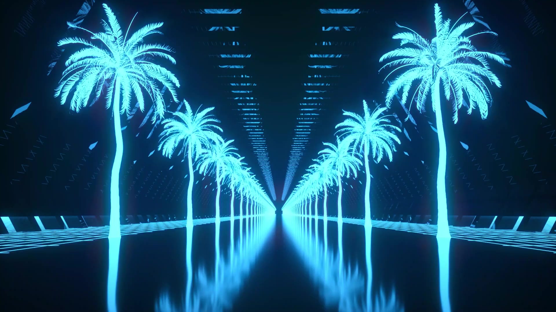 Palm Neon Live Wallpaper