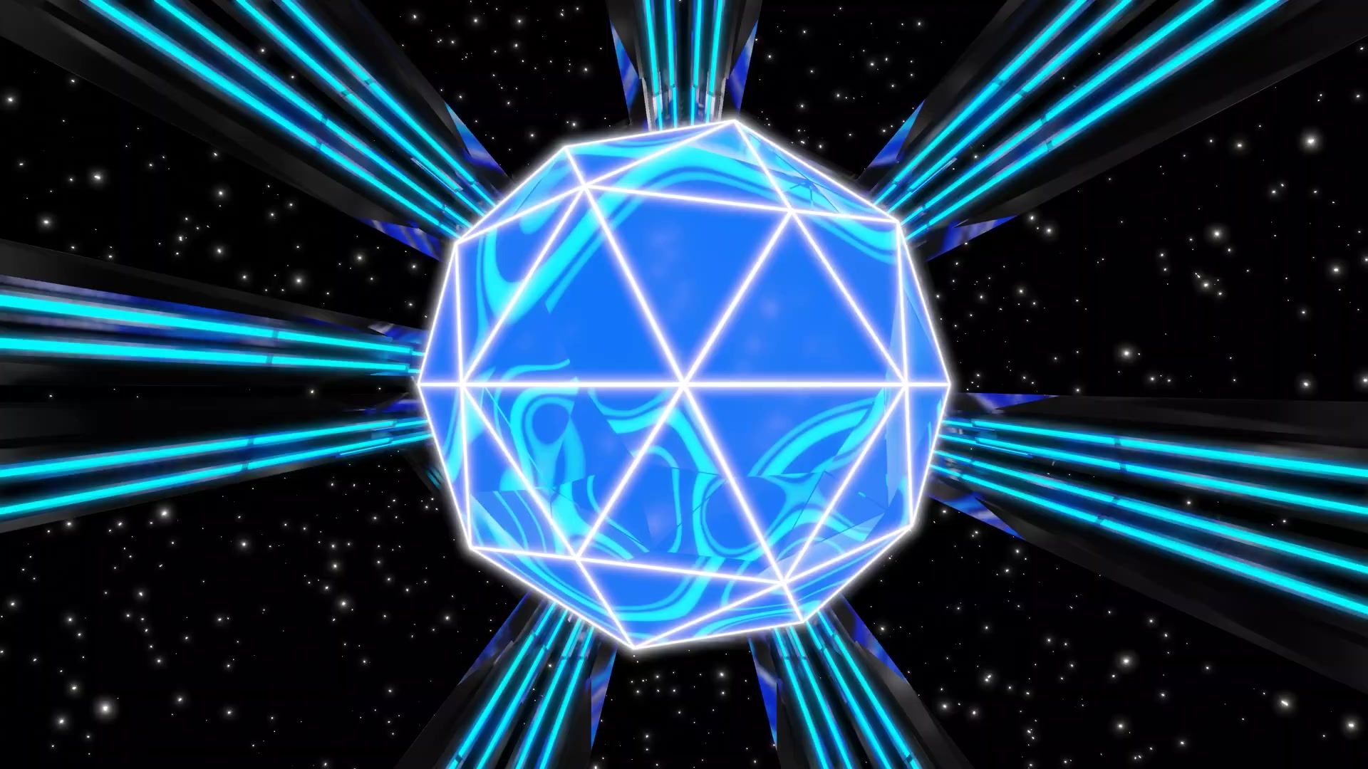 Ultra tunnel with blue orange lights Live Wallpaper