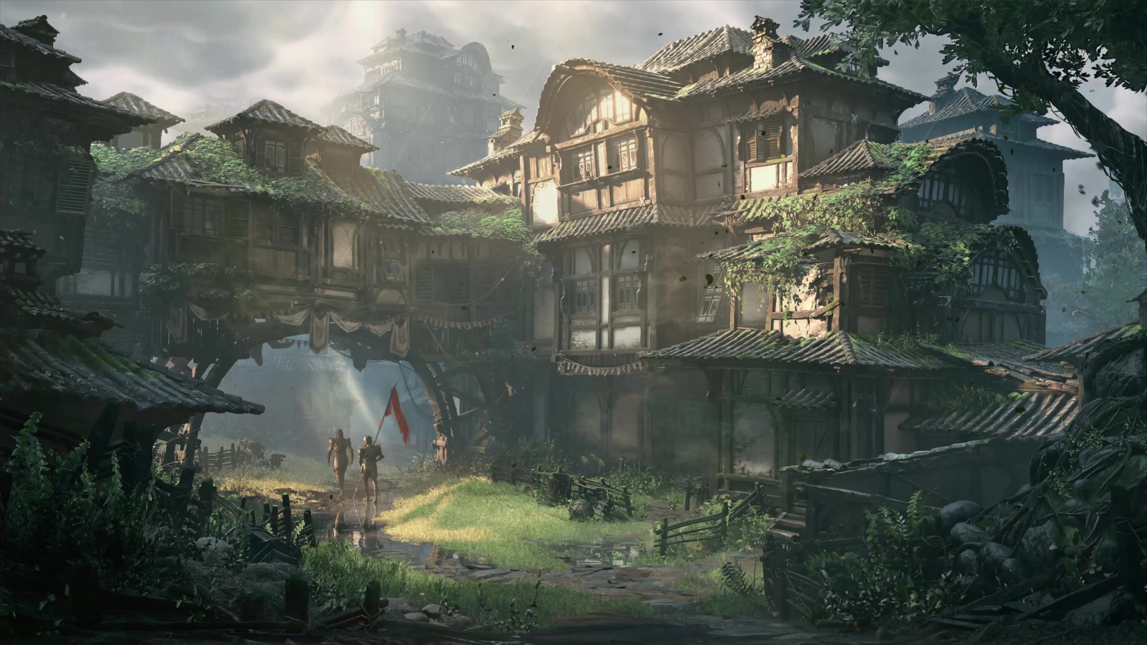 4K Fantasy Town Live Wallpaper